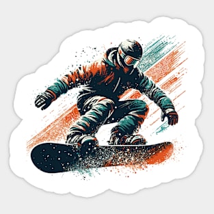 Snowboarding Sticker